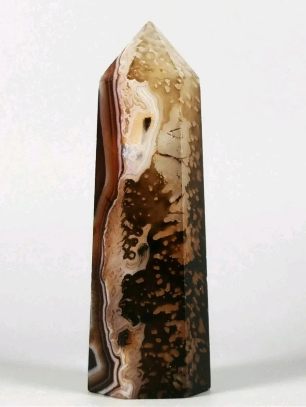 AAA GRADE Rare Madagascar Banded Agate Tower Sardonyx Crystal OFFERS WELCOME!